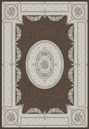 Dynamic Rugs ANCIENT GARDEN 57226-3295 Brown and Cream
